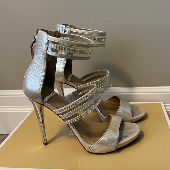 Marciano Silver High Heels - Picture 10 of 11
